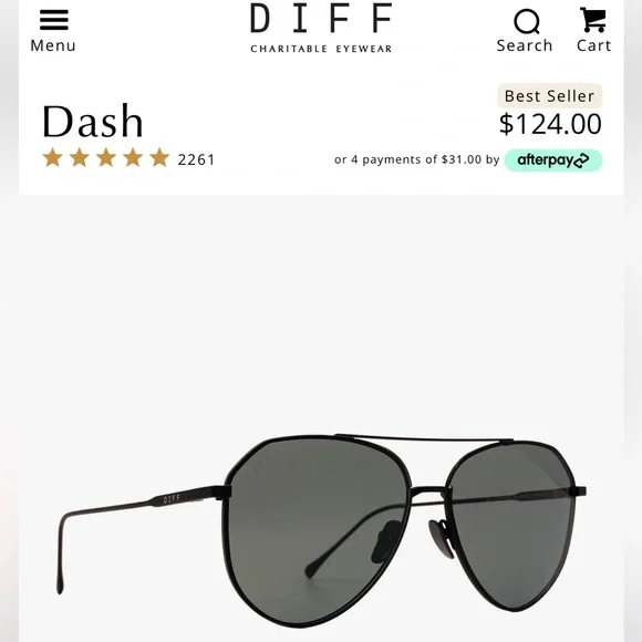 Diff Eyewear | Accessories | Diff Black Aviator Sunglasses 